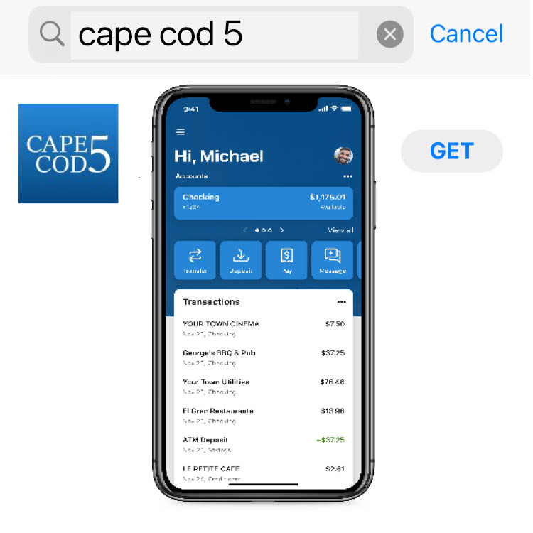 Mobile App Upgrade Cape Cod 5